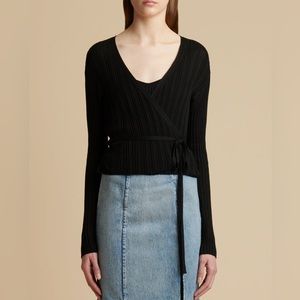 Khaite Bambi Silk Wrap Cardigan